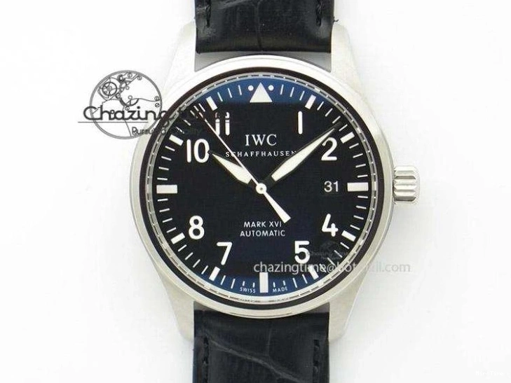 MIROTIME 0201 MoistureWicking Da Vinci IW356601 SS MKF 1:1 Best Edition Blue Dial On Black Leather Strap A 7233